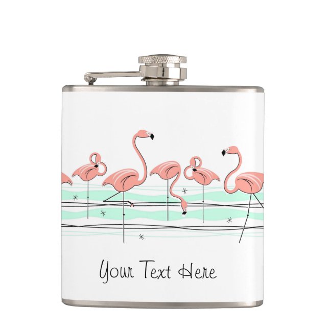 Flacon enveloppé Flamant rose Ocean Line (Devant)