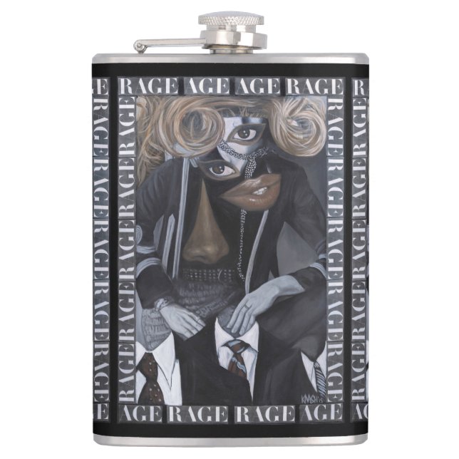 Flacon enveloppé par vinyle "d'âge de rage" (Devant)