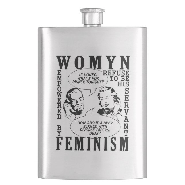 Flacon féministe rétro (devant)