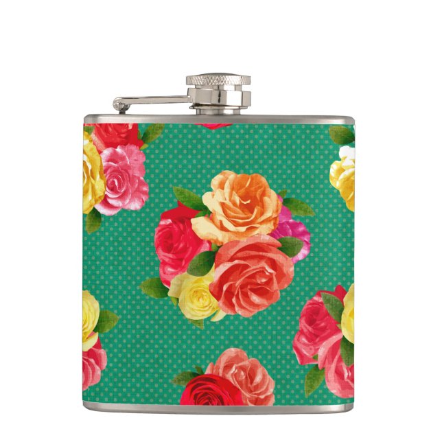 Flacon floral vintage minable (Devant)
