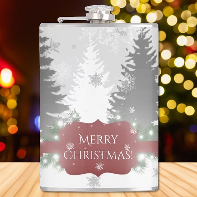 Flacon hiver Wonderland - Rouge (Red Winter Wonderland Flask)