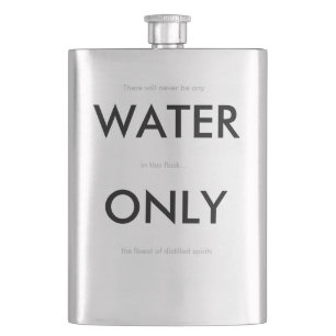 Flacon humoristique de la "eau seulement"