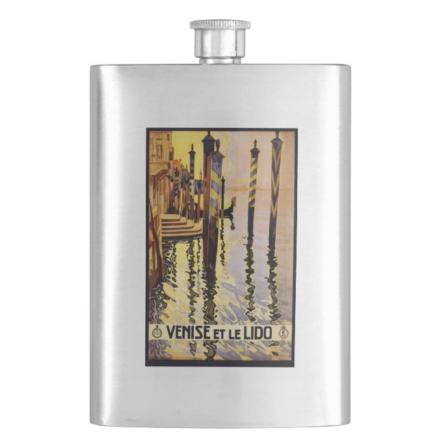 Flacon Italie vintage "Venise et le Lido" (devant)