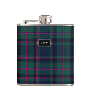 Flacon monogramme de clan Cooper Tartan Plaid