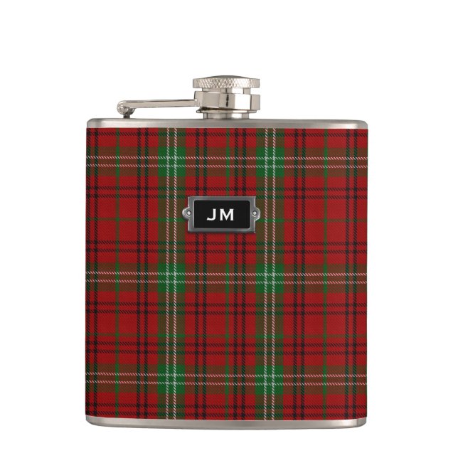 Flacon monogramme Morrison Tartan Plaid Clan Morri (Devant)