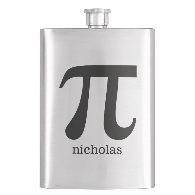 Flacon monogramme personnalisé Pi (devant)