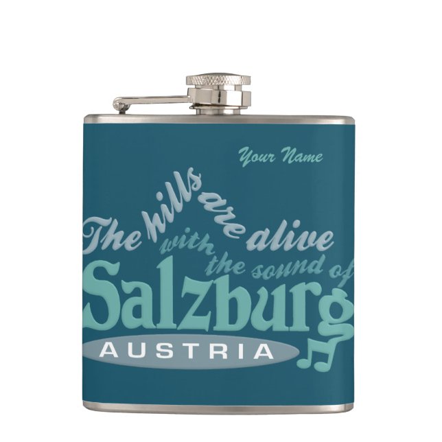 Flacon monogramme personnalisé Salzbourg (Devant)