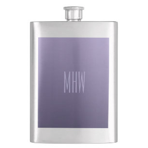 Flacon monogramme personnalisé violet violet