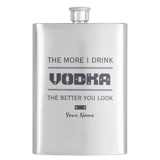 Flacon monogramme personnalisé VODKA (devant)