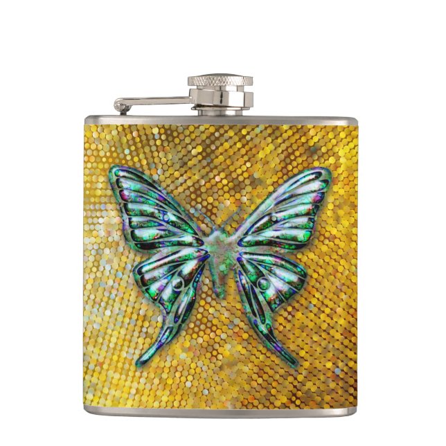 Flacon mosaïque 5 enveloppé - Option papillon (Devant)