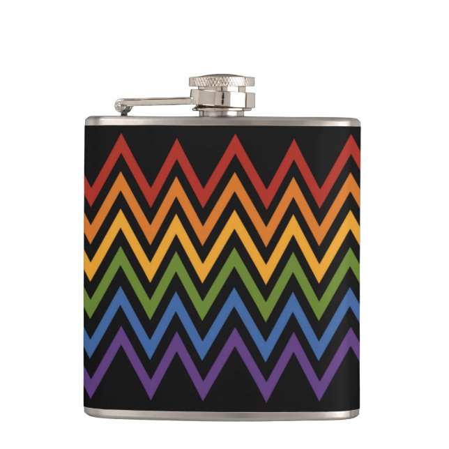 Flacon Motif Rainbow Chevron (Devant)