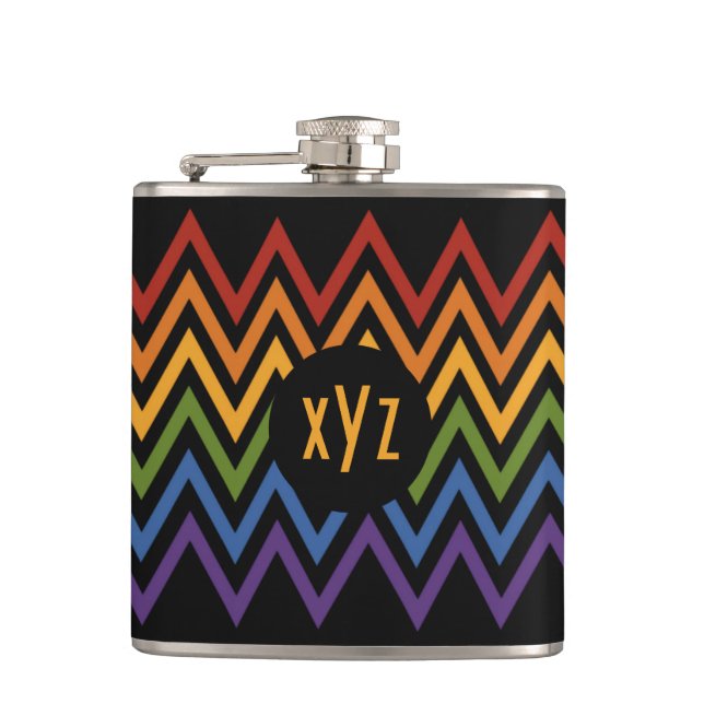 Flacon Motif Rainbow Chevron (Devant)