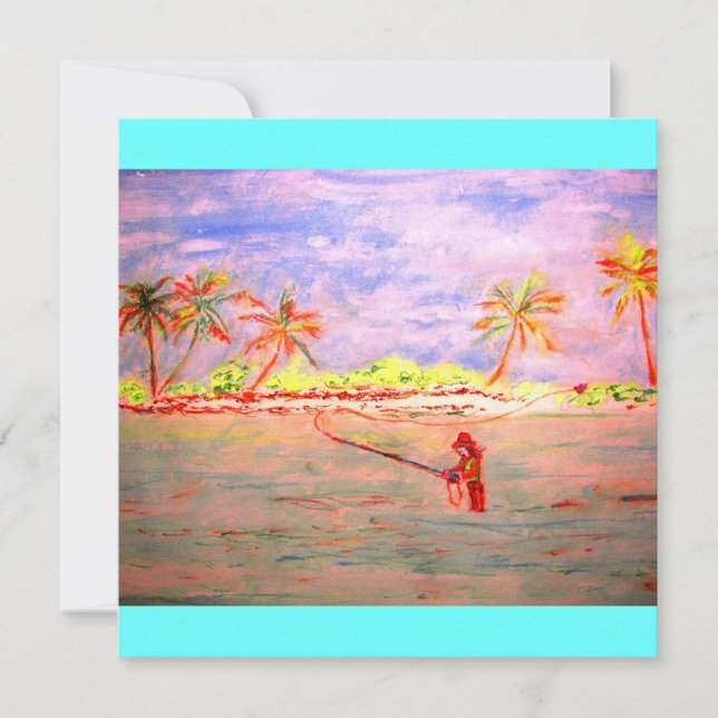 flacon mouche fille de pêche (Devant)