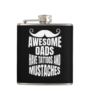 Flacon noir Les papas merveilleux ont des tatouage