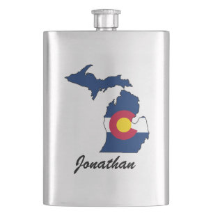 Flacon personnalisable d'ensemble du Michigan de