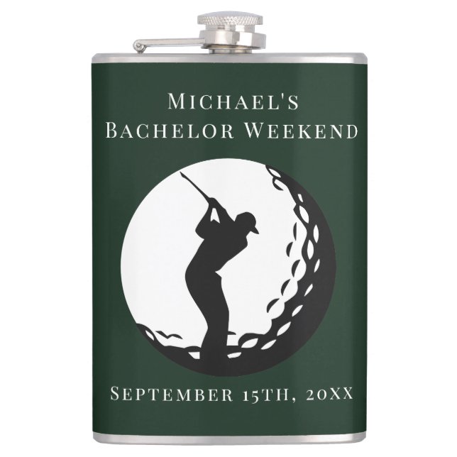 Flacon personnalisé | Bachelor Golf Week-end (Devant)