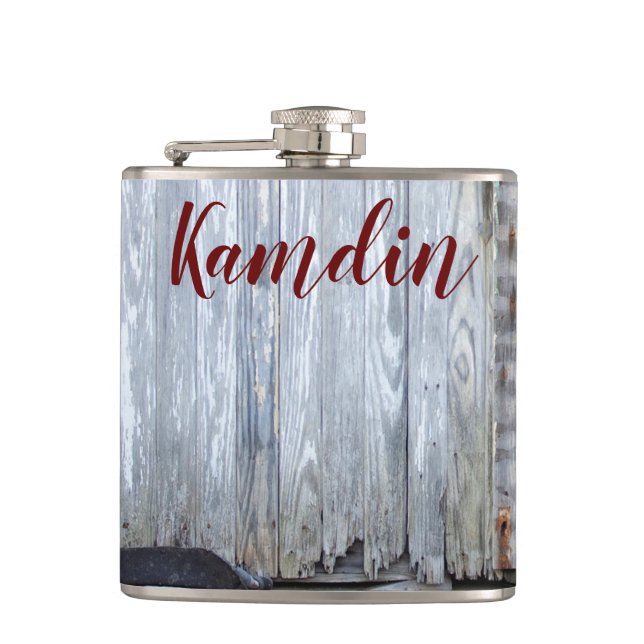 Flacon personnalisé blanc Laver Bois Nombre de por (Devant)