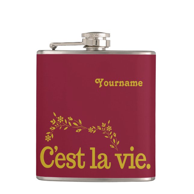 Flacon personnalisé C'est La Vie (Devant)