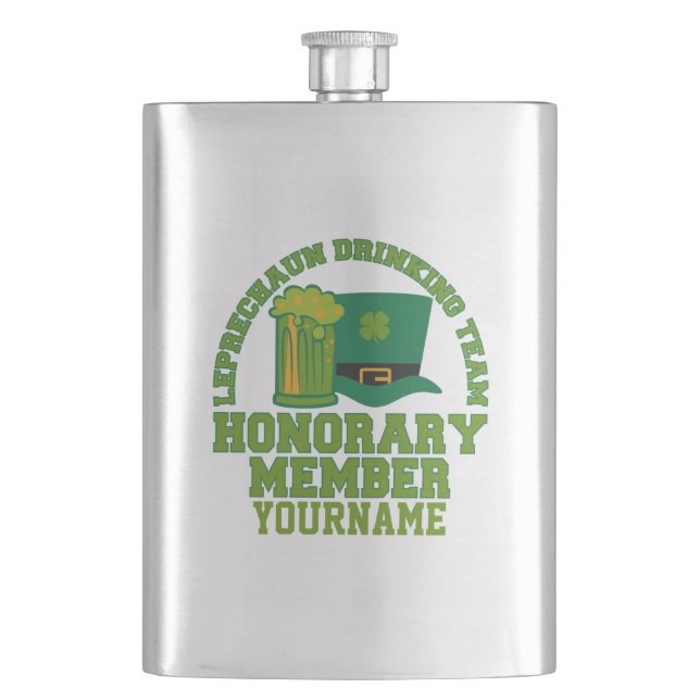 Flacon personnalisé de l'équipe de boisson Leprech (devant)
