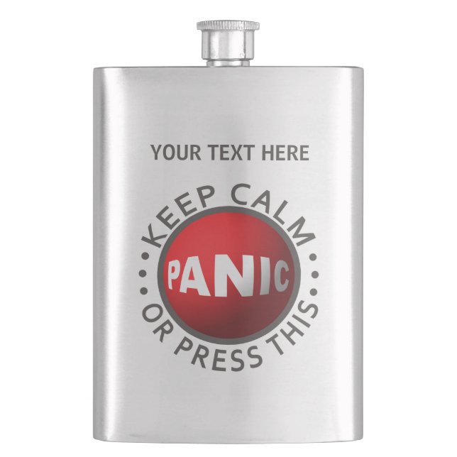 Flacon personnalisé du bouton de panique (devant)