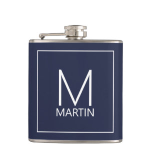 Flacon personnalisé moderne avec monogramme et nom