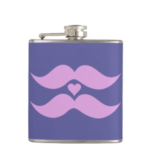 Flacon personnalisé Moustaches roses
