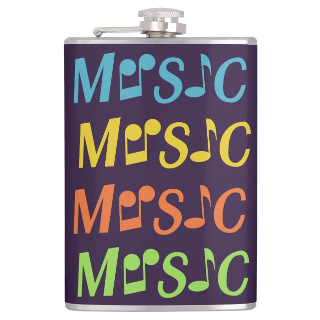 Flacon personnalisé MUSIQUE (Devant)