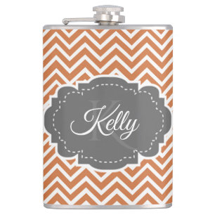 Flacon personnalisé Orange Chevron