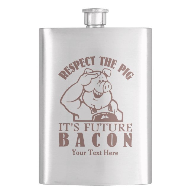 Flacon personnalisé PIG TO BACON (devant)