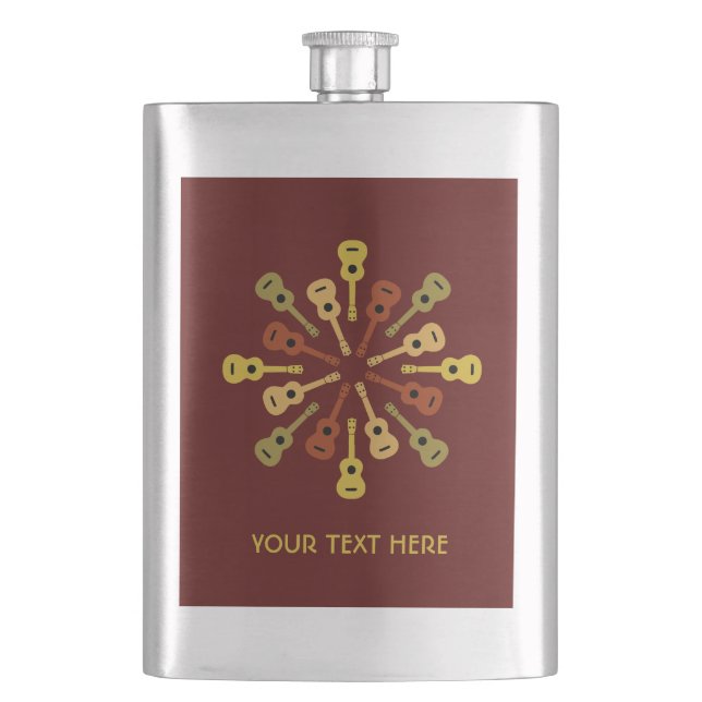 Flacon personnalisé Ukulele (devant)