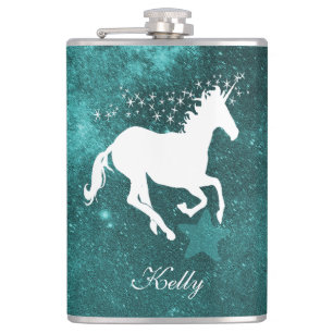 Flacon personnalisé Unicorne turquoise