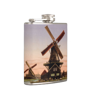 Flacon personnalisé vintage Dutch Windmills