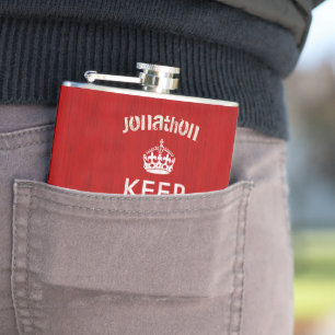 Flacon personnalisée Gardez le calme et continuez