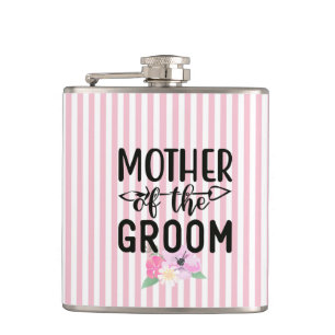 Flacon pour la mère du marié à motif floral