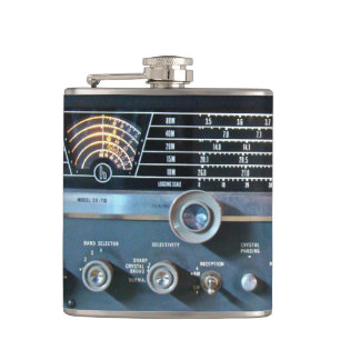 Flacon radio vintage à ondes courtes