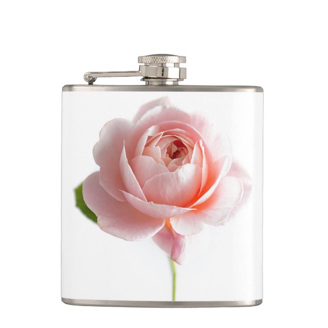 Flacon rose vinyle enveloppé rose (Devant)
