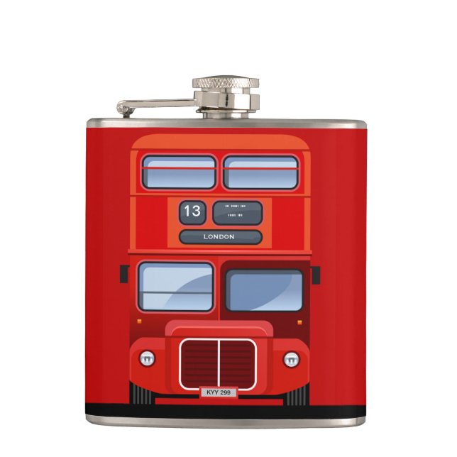 Flacon rouge d'autobus à  impériale de Londres (Devant)