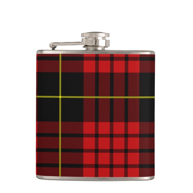 Flacon rouge Tartan Vinyl Enveloppé (Devant)