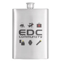 Flacon SS - logo EDCC en noir avec couleurs