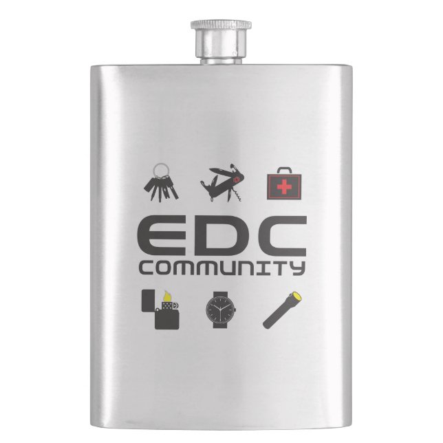 Flacon SS - logo EDCC en noir avec couleurs (devant)