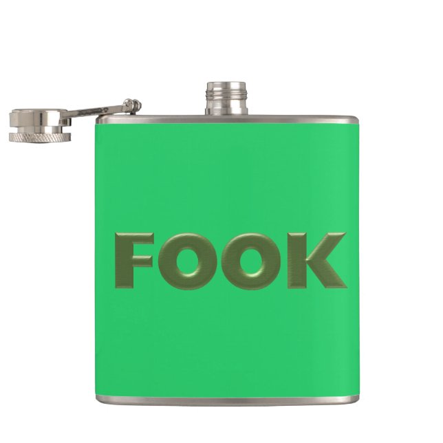 Flacon vert pâle enveloppé (Ouvert)