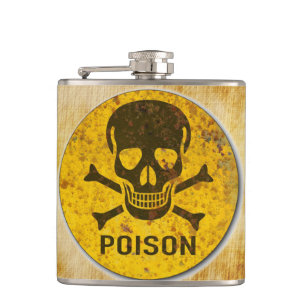 Flacon vintage d'étiquette de poison