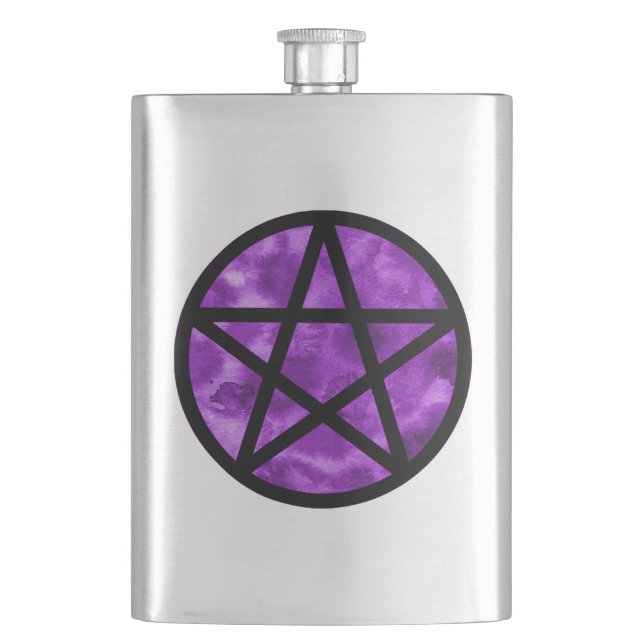 Flacon violet pourpre de pentagramme (devant)