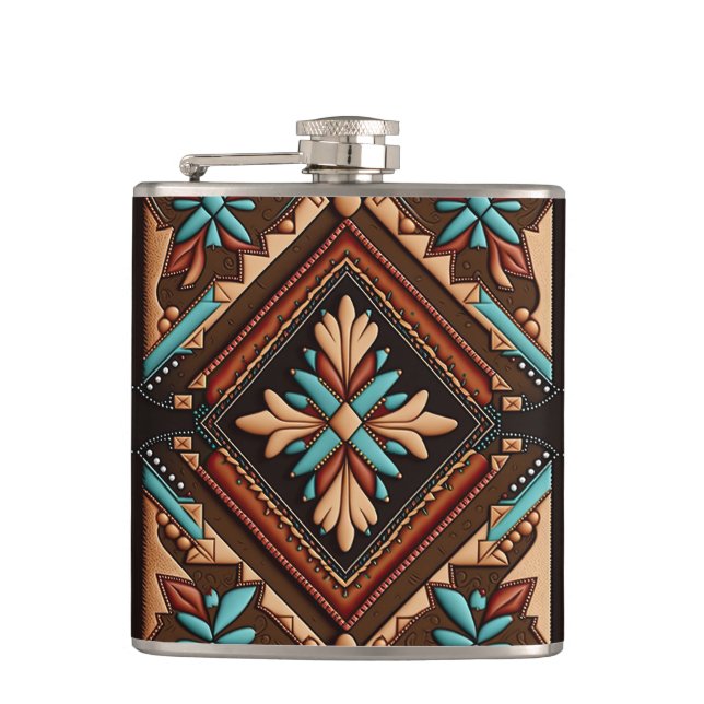 Flacon WESTERN MOTIF 6oz (Devant)