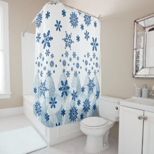 Flacons de neige du rideau de douche