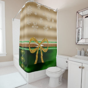 Flacons de neige du rideau de douche