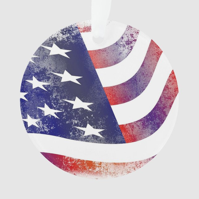 Flag américain étoiles et rayures Noël (devant)