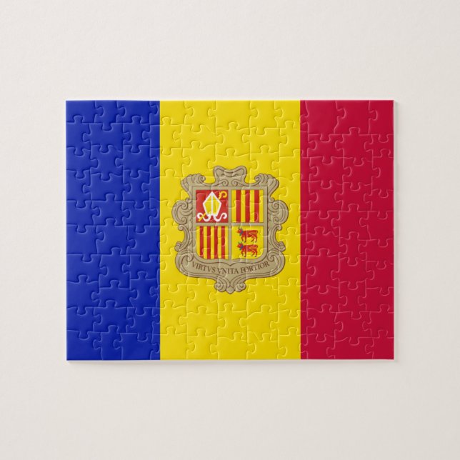 Flag of Andorra Photo Puzzle (Horizontal)