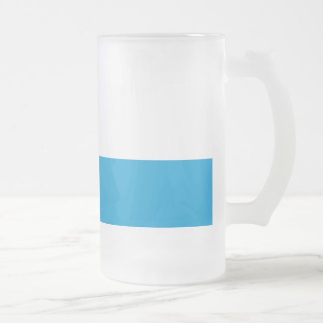 Flag of Bavaria Frosted Glass Beer Mug (Droit)