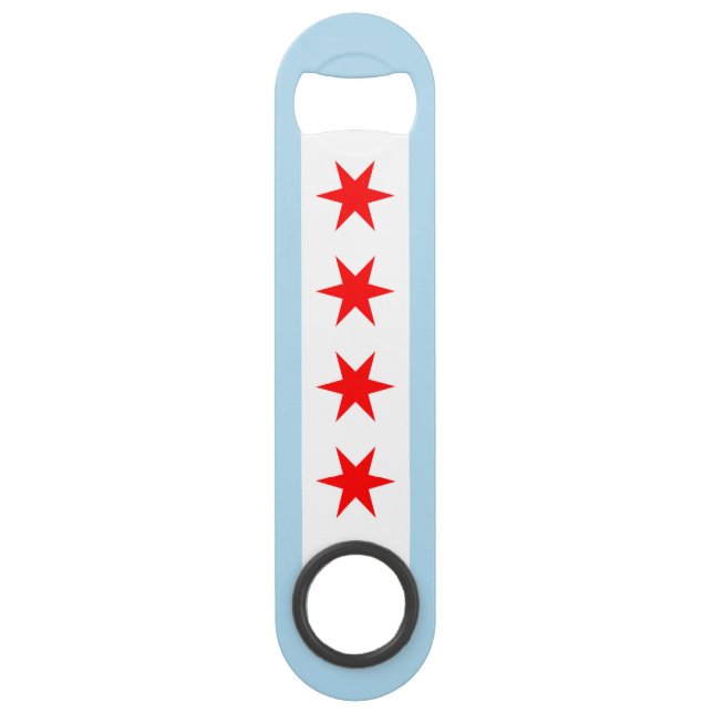 Flag of Chicago, Illinois (Devant)